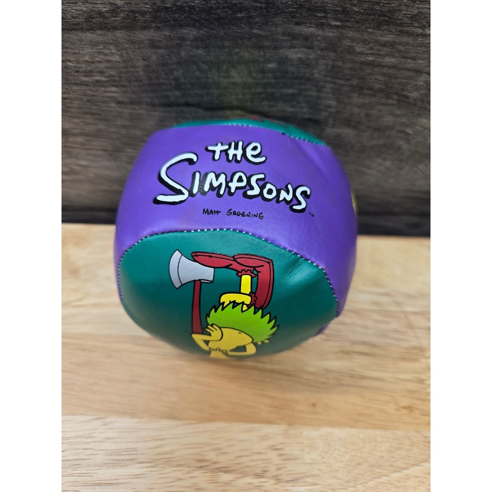 Vintage 2000 The Simpsons Rinco Bean Bag Ball Krusty Sideshow Mel Toy Purple